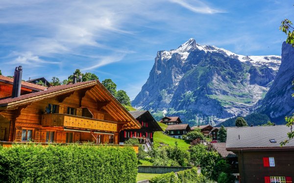Гриндевальд Швейцария ландшафт
