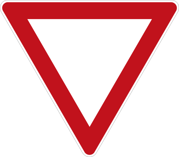 Знак Главная дорога в треугольнике