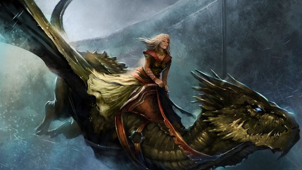 Девушка и дракон фэнтези