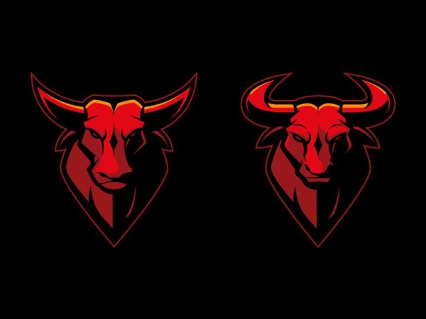 Красный бык логотип