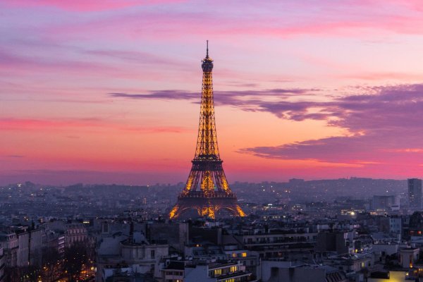 Панорама Эйфелева башня Франция