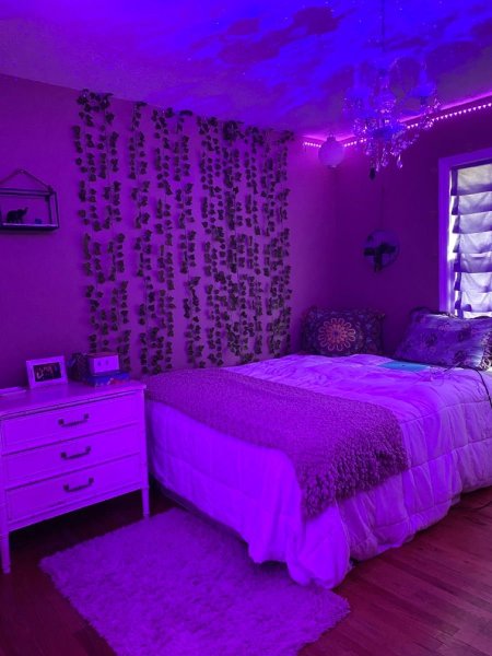 Фиолетовая комната для девочки