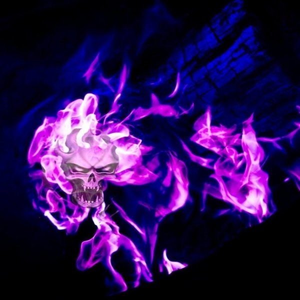 Фиолетовый огонь арт
