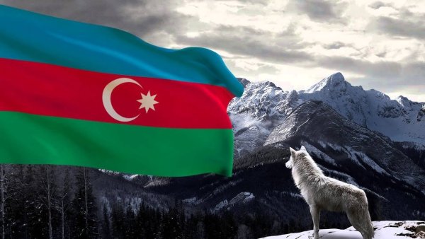 Картина флаг Азербайджана