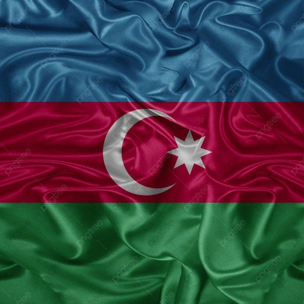 Флаг Азербайджана 1x1