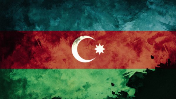 Флаг Азербайджана 1920х1080