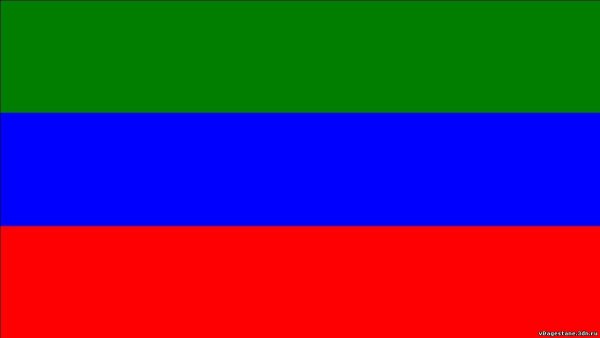 Флаг Дагестана вектор