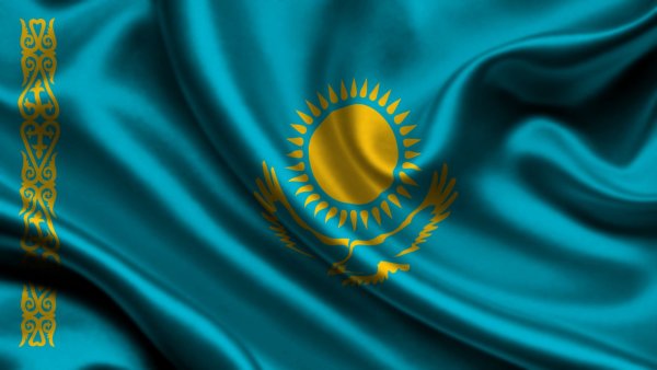 Флаг Казахстана 4к