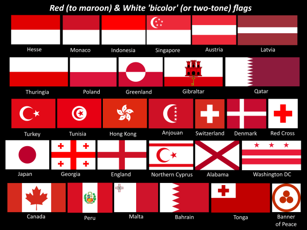 Красно белый флаг