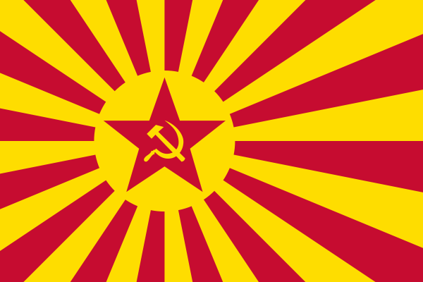 Флаг японской империи и СССР