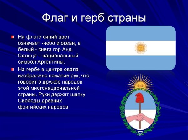 Аргентина флаг и герб
