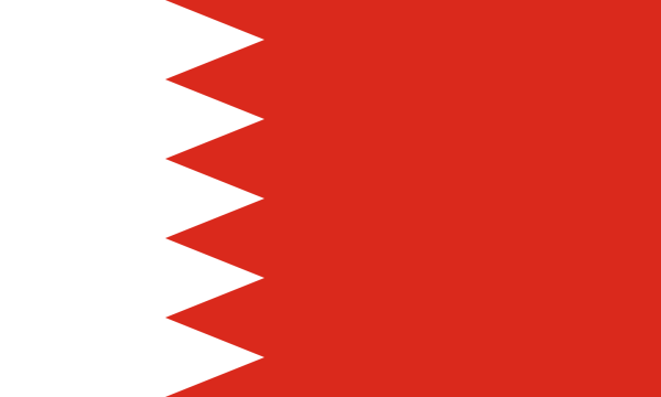 Красно-белый флаг Бахрейн