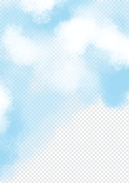 Акварельный фон облака голубые