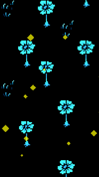 Эхо-цветок пиксельный