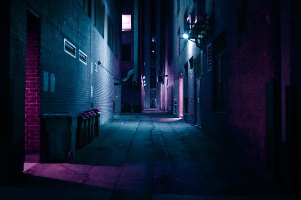 Фон аниме ночью переулок