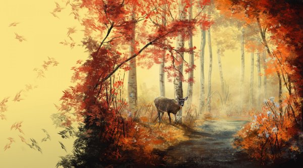 Осенний пейзаж арт