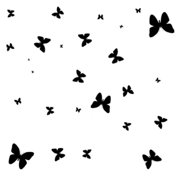 Бабочки мелкие черные фон