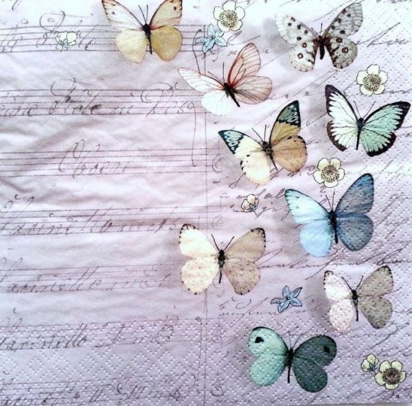 Бумага для скрапбукинга бабочки