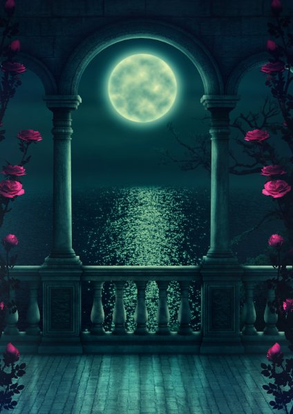 Фэнтези ночь Луна