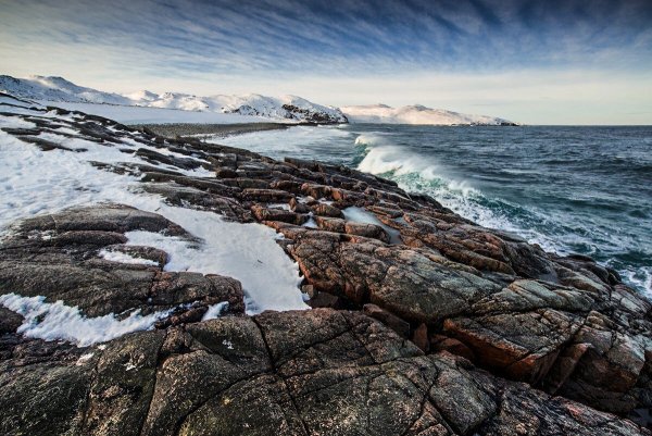 Мурманск берег Баренцева моря Териберка