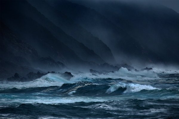 Атлантический океан шторм