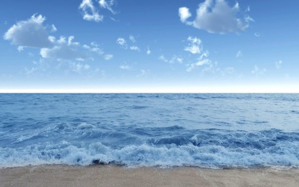 Красивое голубое море