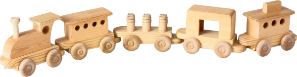 Детский деревянный паровозик