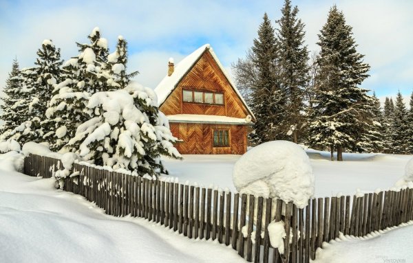 Зима Кострома деревня