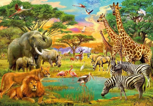 Животные Африки для детей