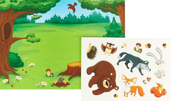 Лесные животные для дошкольников