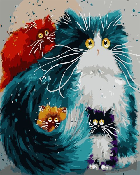 Коты Ким Хаскинс картины