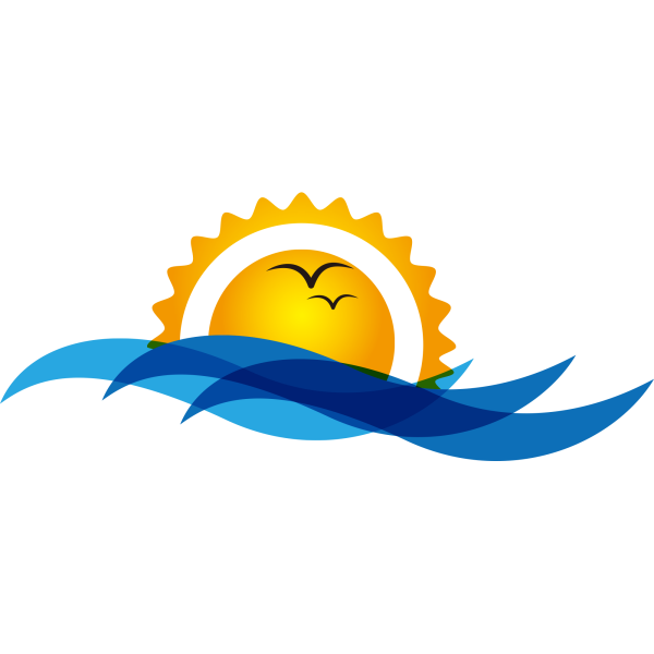 Логотип солнце море