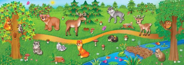 Лесные животные для малышей