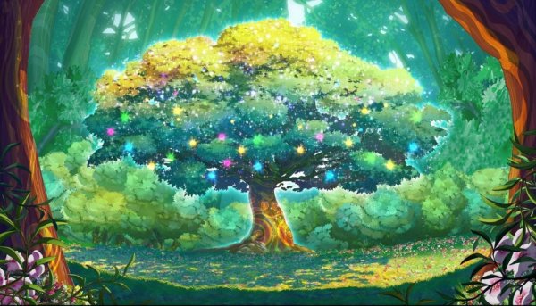 Красивое сказочное дерево