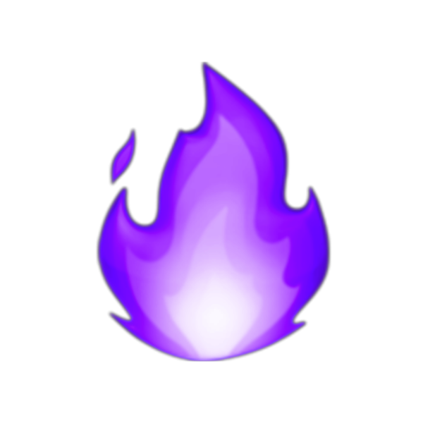 Фиолетовый огонь ЭМОДЖИ