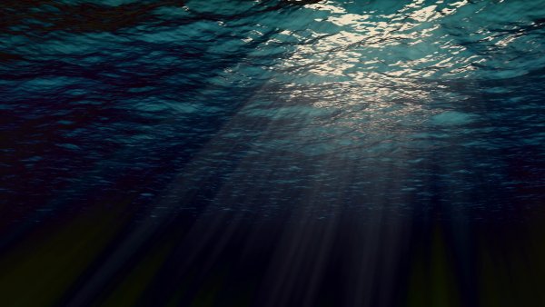 Фон глубоко в море