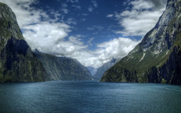 Обои рабочий стол горы Норвегия фьорды