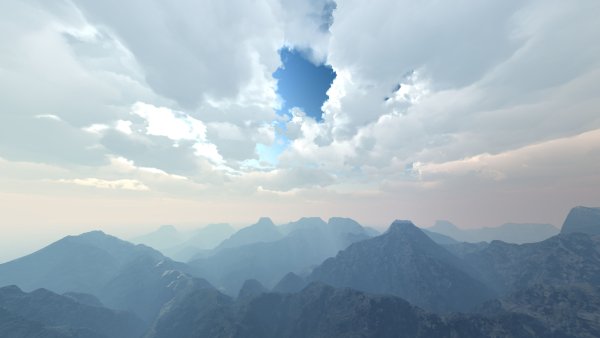 Горы в облаках