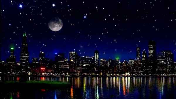 Звезды над ночным городом