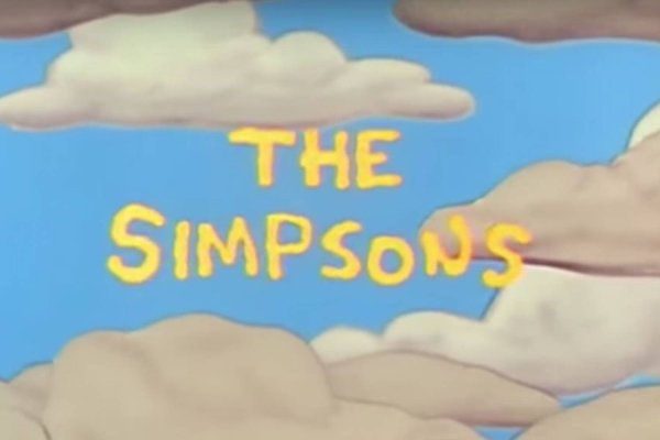 The Simpsons заставка в облаках