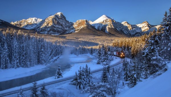 Национальный парк Банфф, Канада зима