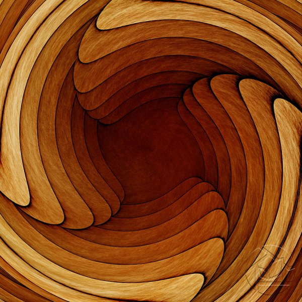 Спираль из дерева