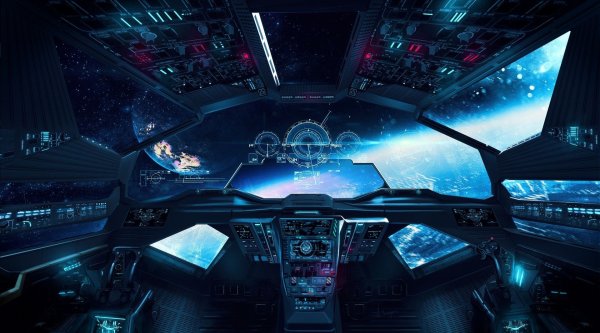 Sci Fi кабина космического корабля