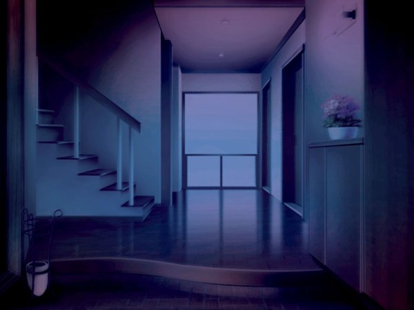 Фон коридор в доме ночью