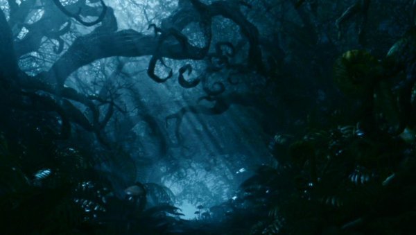 Алиса в стране чудес фильм 2010 лес