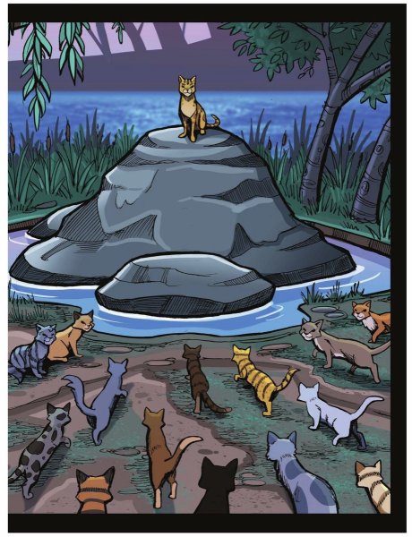 Коты Воители лагерь речного племени