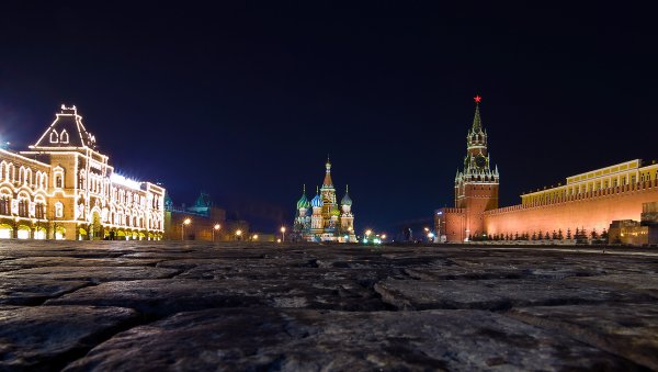 Белая ночь в Москве Кремль