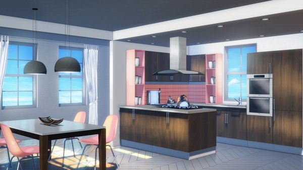 Кухня аниме фон для гача лайф