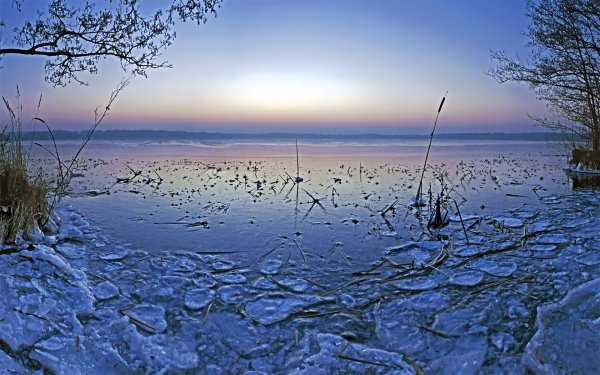 Фон льда зимой на реке