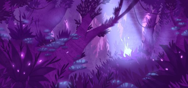 Фиолетовый лес